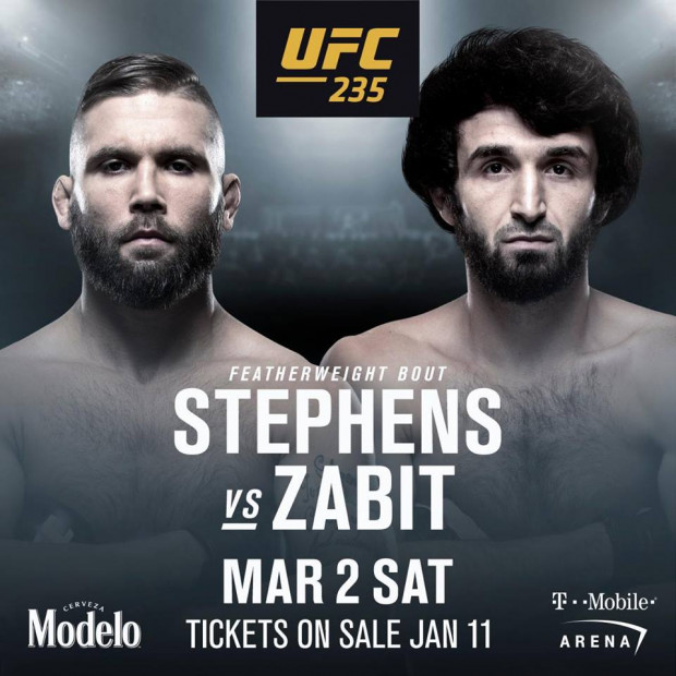 Zabit Magomedsharipov vs. Jeremy Stephens official for UFC 235